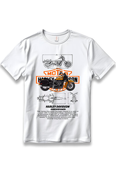 EZG Business Μπλουζάκι H.D HERITAGE Motorcyclist Model Unisex 100% Βαμβακερό ...