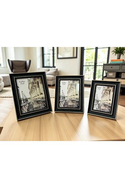 La Zisa Decorative Vintage Picture Frame Antique Dark Blue Object Trinket Ornament Living Room Accessory Coffee Table Office