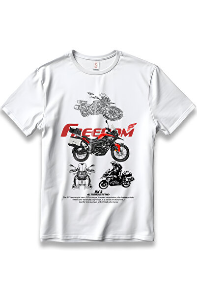 EZG Business Μοντέλο μπλουζάκι FRDOM RX3 Biker Unisex 100% βαμβακερό άνετο μπ...
