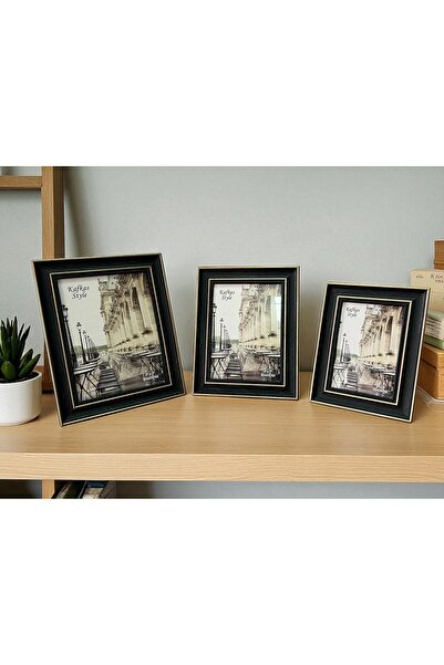 La Zisa Decorative Vintage Picture Frame Antique Dark Blue Object Trinket Ornament Living Room Accessory Coffee Table Office