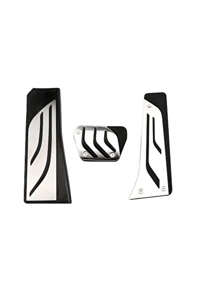 LinePartsBim Set 3 Ornamente Pedale Aluminiu pentru Cutie Automată compatibile cu BMW Seria E, F, G