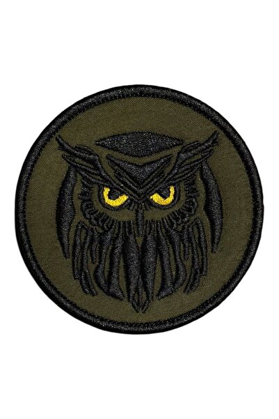 Ex Patch Gözcü Avcı Taktik Baykuş Nakış Patch Peç - 7 cm
