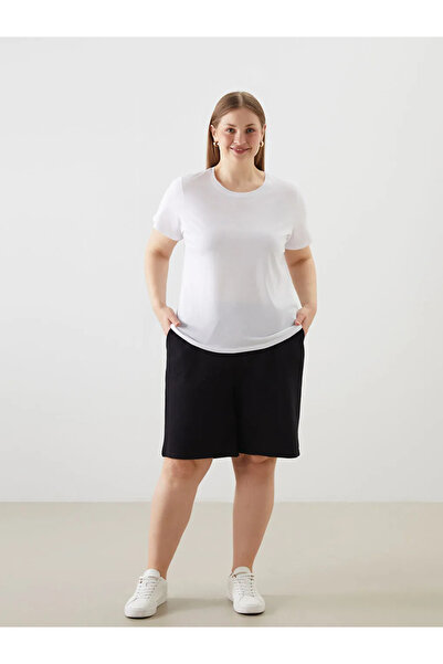 LC Waikiki LCWAIKIKI ClassicSiyah Beli Lastikli Kadın Şort