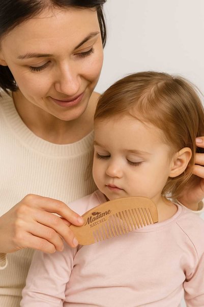 MADAMENATUREL 100% Natural Boxwood Comb