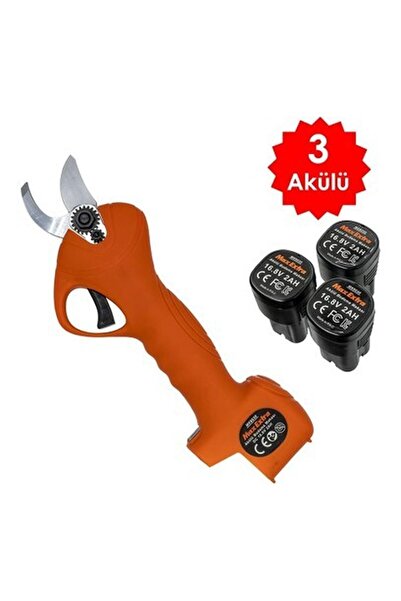 Genel Markalar Max-Extra MX8030 Şarjlı Budama Makası Üç Akülü 25MM 2.0AH