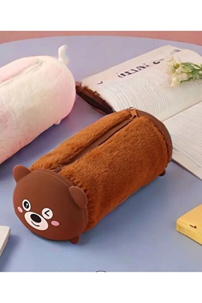Meyra Accessories Caterpillar Design Round Plush Pen Holder Cute Quality Preschool Gift Pen Holder Wallet