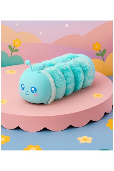 Meyra Accessories Caterpillar Design Round Plush Pen Holder Cute Quality Pres...