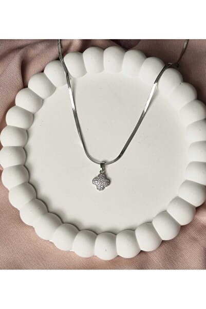 İNİTİUM Stainless Steel 316L Elegant Thin Italian Chain Silver Necklace with ...