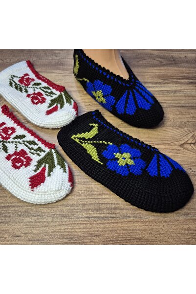 PİNA HEDİYELİK AKSESUAR El Örgüsü Tunus İşi Patik 40-41