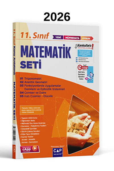 Çap Yayınları Çap Plus 12. Sınıf Anadolu Lisesi Matematik Fasikül Konu Anlatı...