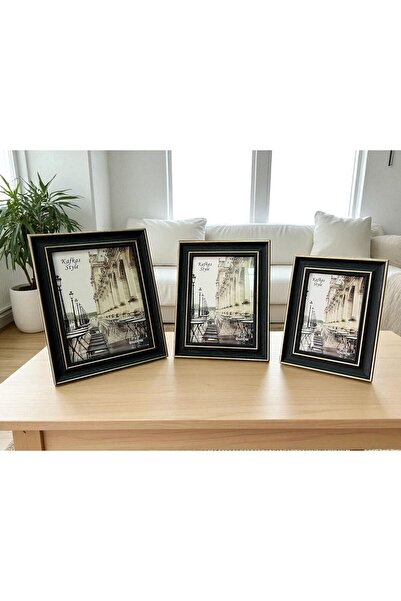 La Zisa Decorative Vintage Picture Frame Antique Dark Blue Object Trinket Ornament Living Room Accessory Coffee Table Office