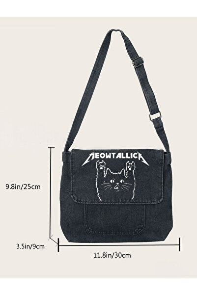 DEEFWEAR Τσάντα Messenger με στάμπα Meuwtalica