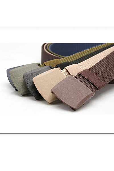 KUBİLAY ASKERİ MALZEME Palaska-Kemer Black Plastic Buckle Non-Slip