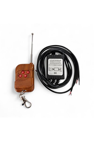 Monlion MONLİON,Uzaktan Kumandalı F1 Sis Ahşap Çakar Modül 12 Fonksiyonlu | F1 Sis, LED Ampul, Far, 12V