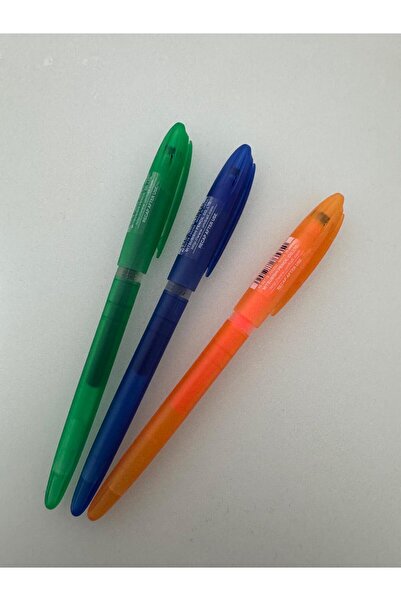 UNİ-BALL قلم جل رولر سيجنو جيلستيك برأس كروي 0.7 مم أخضر أزرق برتقالي (3 قطع)