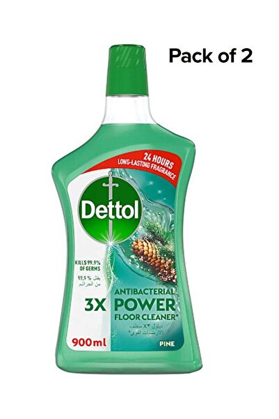 Dettol Pine Antibacterial Floor Cleaner Pack Of 2 900ml