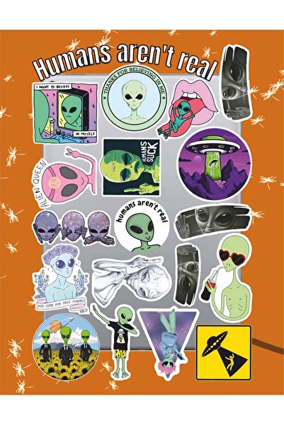 Hediyeni Al Human's Aren'T Real Sticker Set |   Laptop Agenda Notebook Tablet Phone Notebook Sticker Bullet