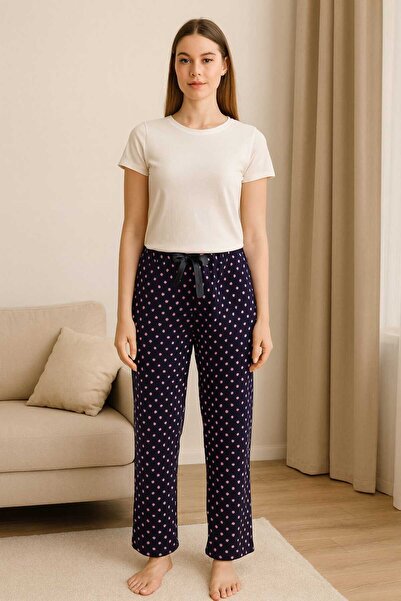 FAMES PİJAMA Winter Thick Fleece Lined Women's Pajama Bottoms