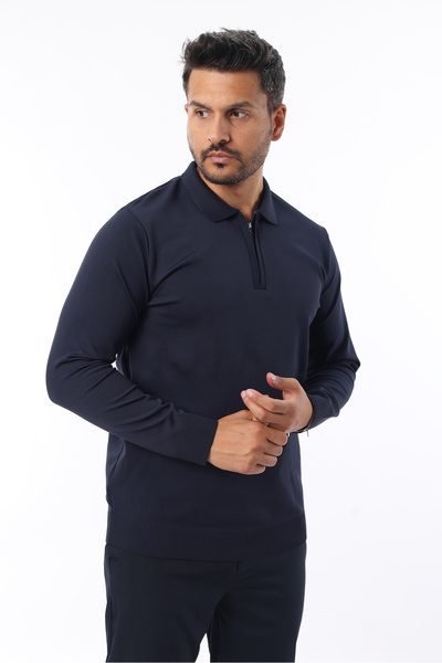 Rodrigo Pulover pentru bărbați, fără pilling, cu ajustare standard, cu jumăta...