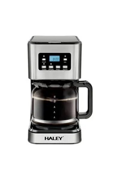 HALEY Aparat de Cafea 950W, 1.5L, LED Display, Anti-Drip, Brewing Inteligent, Inox, Control Temperstura