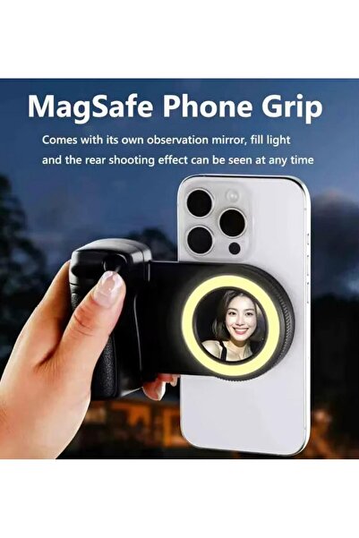 fortrek Bluetooth Manyetik Telefon Yapış Kavrama Halka Dolgu Işığı ile MagSaf...