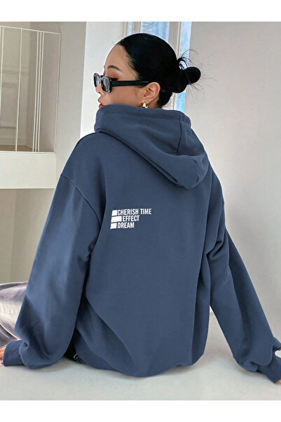 LAYORA Nou sezon cu imprimeu – supradimensionat cu glugă Swea tricou