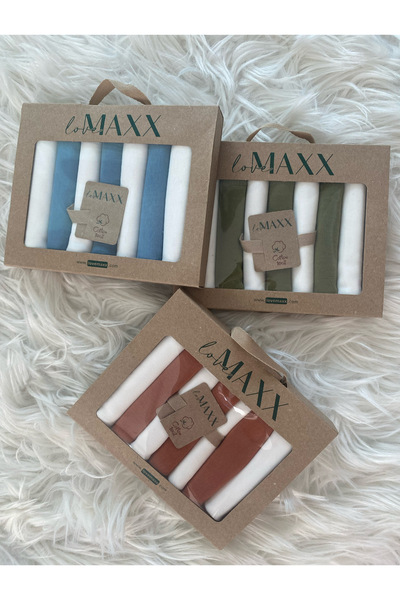 LOVE MAXX -MİNİ CLOUDS KIDS-UNISEX 22*23 CM KUTULU AĞIZ MENDİLİ