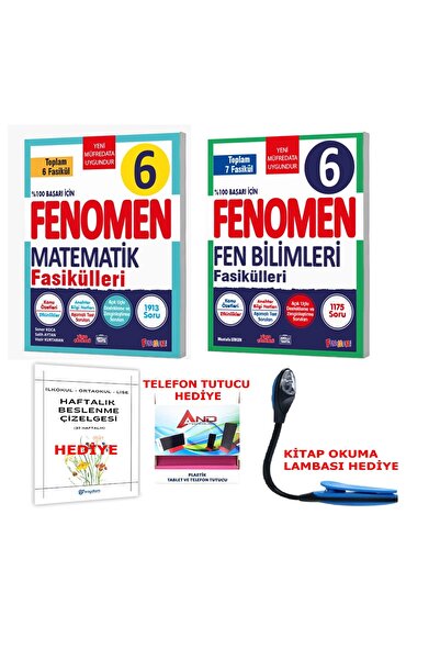 Fenomen Yayıncılık 2025-2026 Yeni Müfredat 6 Sınıf Matematik-Fen Bilimleri Fa...