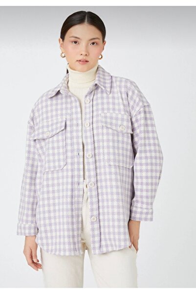 viyan butik قميص بأزرار منقوشة