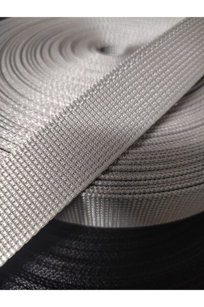 SS Oto 2.5cm Durable Gray Polyester Heavy Duty Webbing Bag Strap and Hobby Strap (1 Meter)