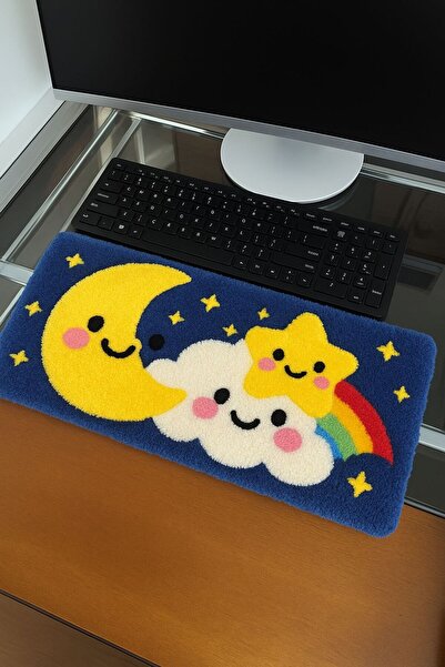 Afro Dekorasyon Klavye pedi , figürlü kol dayama , dirseklik , tufting masaüs...