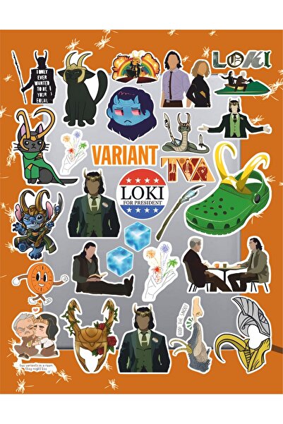 Hediyeni Al مجموعة ملصقات لوكي سيري 2 |   ملصق للكمبيوتر المحمول والدفتر والتابلت والهاتف ودفتر الملاحظات ومجلة البوليت