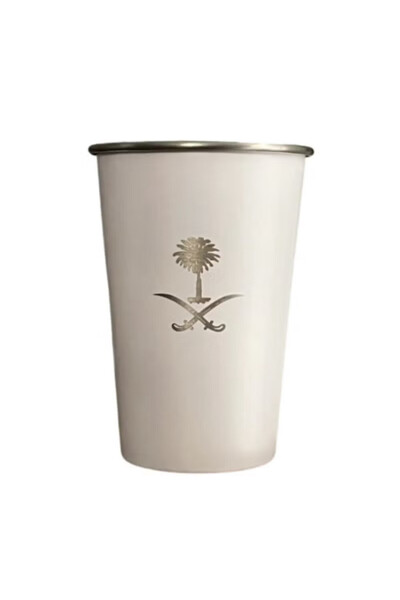 Other كاسات اكواب اليوم الوطني بشعار السيفين والنخلة حجم 500 ملي، ستانلس ستيل