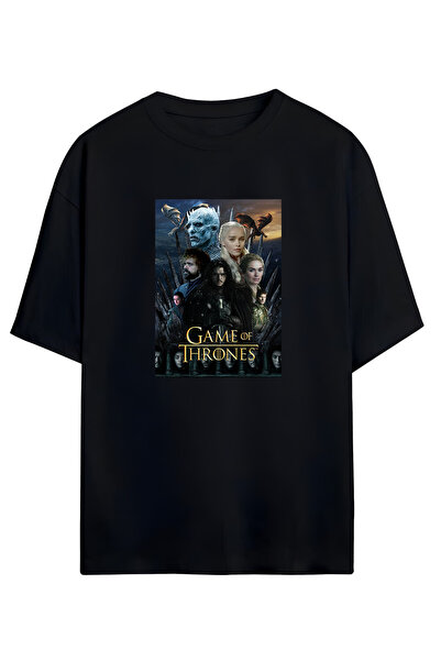 MAGORS TRICOU UNISEX OVERSIZE DIN BUMBAC CU DESIGN GAME OF THRONES