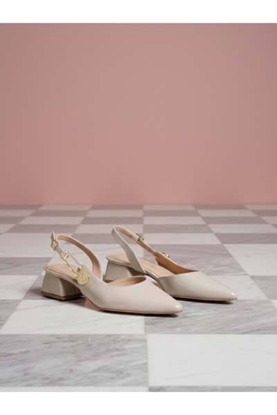 Brielfy Not Like Hers Flag Heel Slingback Shoes