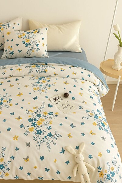 Sheri Home YENİ Kırçiçek Tek Kişilik Nevresim Seti Yorgan Kılıfı +1 adet Yastık Kılıfı 889221969488