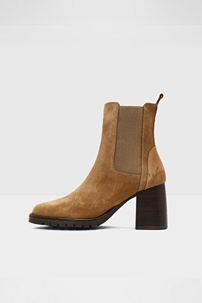 Aldo NARITA-TR - Hakiki Deri Kadın Bej Topuklu Bot