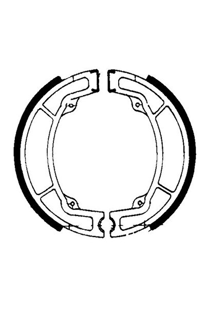 FERODO Motorcycle brake shoe set - Racing, Yamaha IT 200 (1984-1986), FSB737