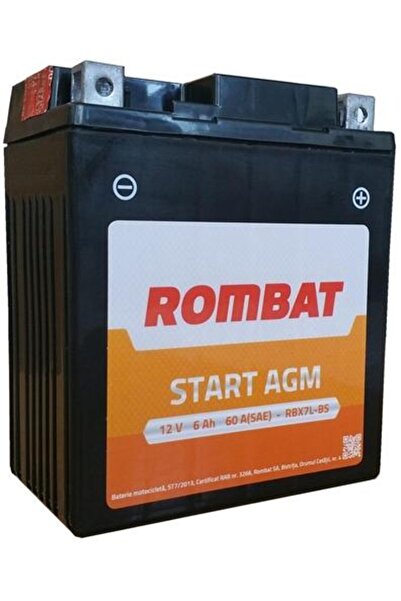 Rombat Baterie Moto AGM RBX12-BSROM 10AH 100A 151x87x130mm + Stânga -