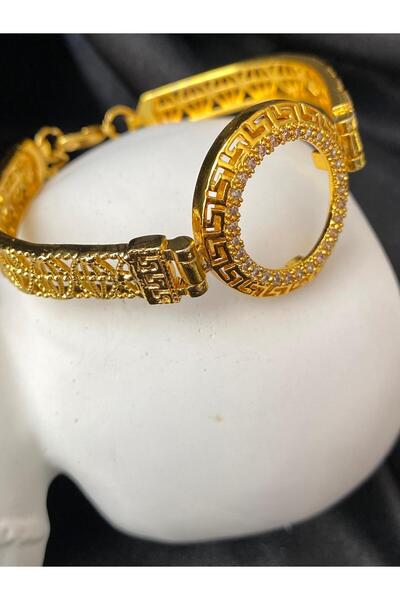 KANERUZ إسورة ذهبية اللون مقاومة للبهتان مع فتحات للساعات