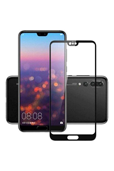 Generic واقي شاشة زجاجي ثلاثي الأبعاد لهاتف هواوي بي 20 برو - أسود/شفاف