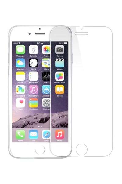 Muzz واقي شاشة زجاجي شفاف لجهاز Apple iPhone 6