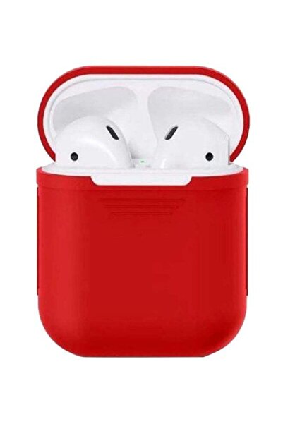 Generic غطاء حماية لسماعات ابل ايربودز - أحمر