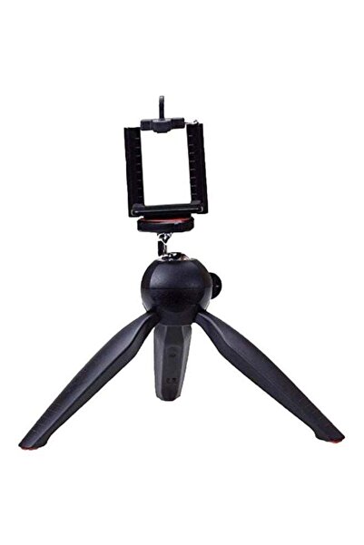 Yunteng حامل ثلاثي محمول مع حامل مشبك أسود