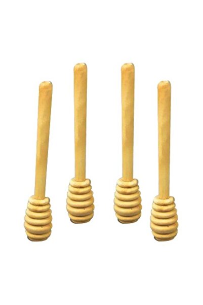 Generic Turkolife 4-Piece Wooden Honey Spoons Beige