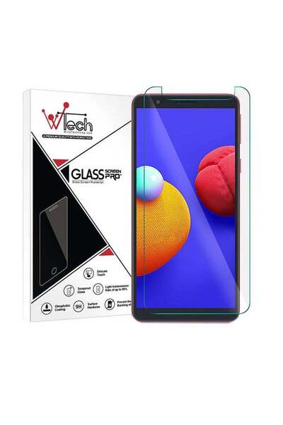 Wtech Premium Quality Tempered 9H 2.5 D Edge Screen Protector With Hole For Samsung Galaxy A01/M01 C