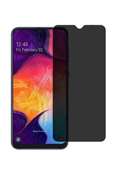 Generic واقي شاشة زجاجي مقوى للخصوصية لهاتف سامسونج A70 أسود