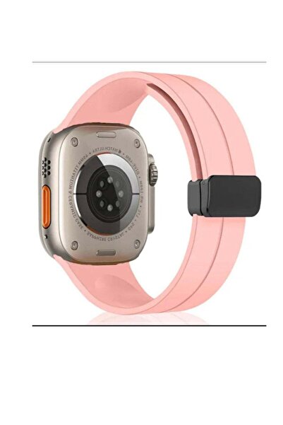 Generic Apple watch strap with magnetic closure size 42/44/45/49 pink