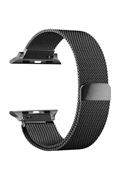 Generic سوار ساعة ذكية مغناطيسي لساعة أبل باللون الأسود