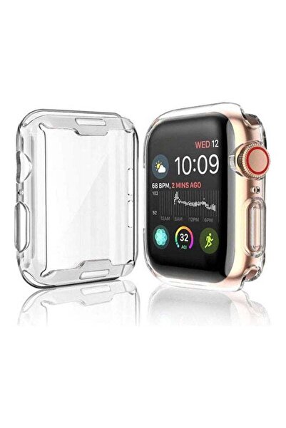 Generic واقي شاشة Apple Watch Series 4 مقاس 44 مم 2018 جراب حماية شامل جديد م...